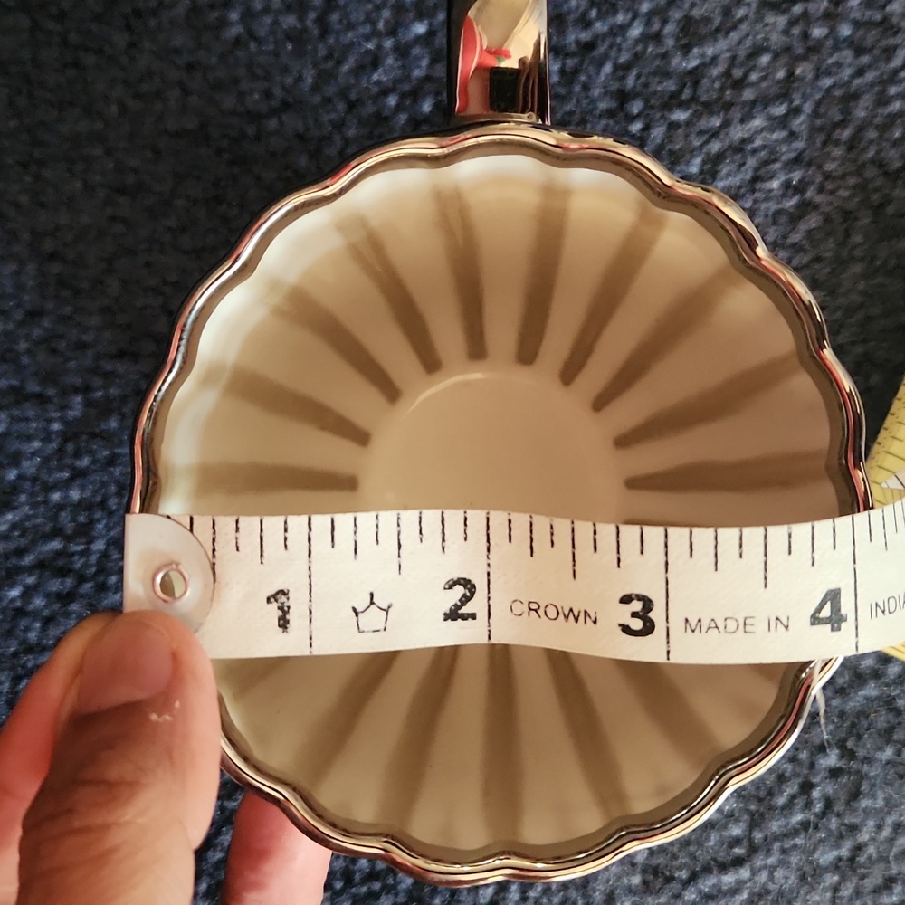 Elegant Cream Mug with Silver Handle - Picture 13 of 17